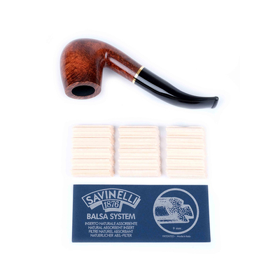 Фильтры для трубок 9 мм, бальсовые, Savinelli, 15 штук в пачке 101-065 вид 2