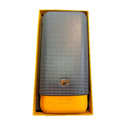 Футляр Cohiba в клеточку на 3 сигары вид 2