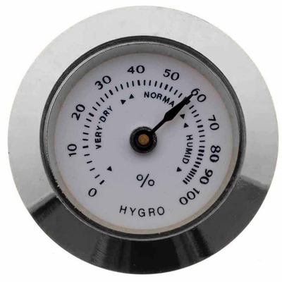 Гигрометр механический 30 мм  Серебро  603s вид 1