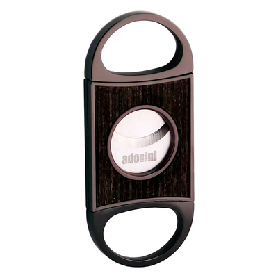 Гильотина Adorini Fusion c двойным лезвием с деревом дуба, темно-серый 16207 вид 1