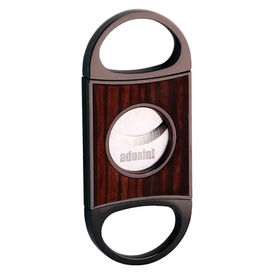 Гильотина Adorini Fusion c двойным лезвием с эбеновым деревом, темно-серый 16206 вид 1