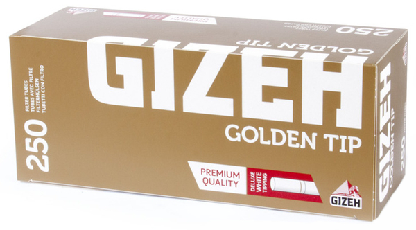 Гильзы для самокруток Gizeh Golden Tip 250 вид 1