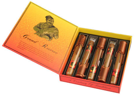 Подарочный набор сигар Gurkha Grand Reserve Robusto Natural (Set of 5 cigars) вид 2