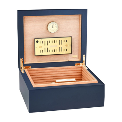 Хьюмидор Adorini Imperial M Deluxe, на 75 сигар, синий 16630 вид 6