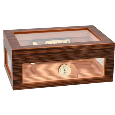 Хьюмидор Adorini Treviso Grande Deluxe на 150 сигар, коричневый со стеклом 15372 вид 1