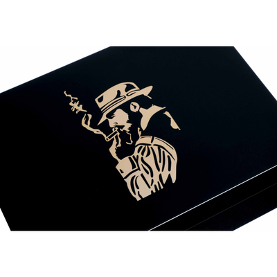 Хьюмидор Gentili Fumatore Dorato на 50 сигар, Черный лак SV50-Black-Smoker-Gold вид 7