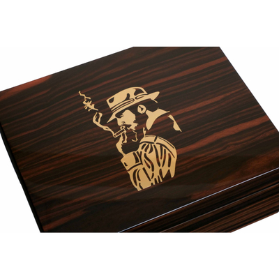 Хьюмидор Gentili Fumatore Dorato на 50 сигар, Эбеновое дерево SV50-Ebony-Smoker-Gold вид 5