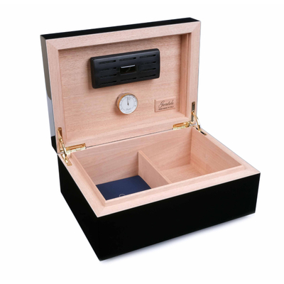 Хьюмидор Gentili Havana Gold на 50 сигар, Черный лак SV50-Black-Gold-Havana вид 3
