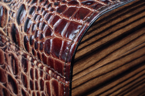 Хьюмидор Gentili Croco Brown на 40 сигар Limited Edition SV40-Croco-Dark вид 5