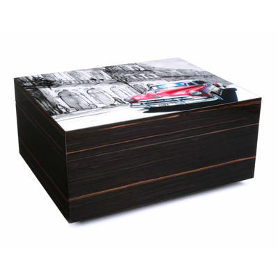 Хьюмидор Gentili Red Car на 50 сигар, Эбеновое дерево SV50-Ebony-Red-Car вид 1