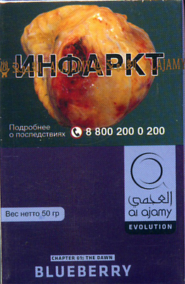 Кальянный табак  Al Ajami Bluberry  50 гр. вид 1