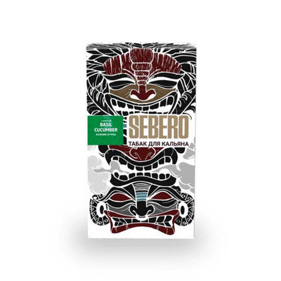 Кальянный табак Sebero Basil Cucumber 20 гр. вид 1