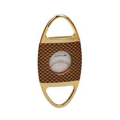 Каттер Lotus JAWS V-Cutter Carbon Fiber Serrated Gold & Polished Gold 58 RG CUT609 вид 1