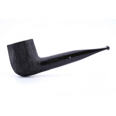 Курительная трубка Barontini Raffaello Pettinata Black 123 9 мм, Raffaello-123 вид 1