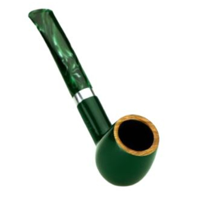 Курительная трубка Big Ben Sylvia Green Polish Green Stem 808, 9 мм вид 2