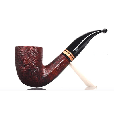 Курительная трубка Chacom Erica Sandblast Courbe 1205, без фильтра вид 1