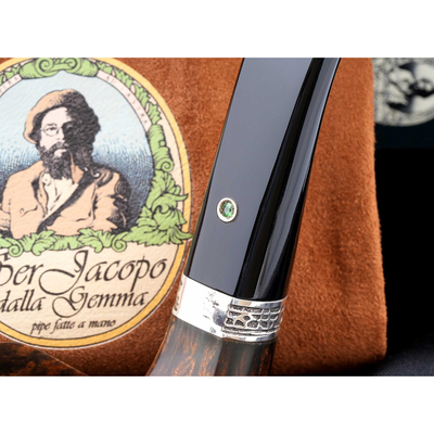 Курительная трубка Года SER JACOPO DOMINA 2001 SMERALDO в шкатулке, 9 мм S937-1 вид 8
