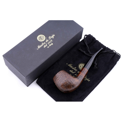 Курительная трубка Mastro de Paja Pettinata Classica, без фильтра M121-1 вид 6
