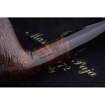 Курительная трубка Mastro de Paja Pettinata Classica, без фильтра M121-1 вид 3