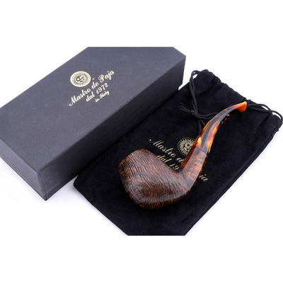 Курительная трубка Mastro de Paja Pettinata Classica, без фильтра M121-3 вид 6