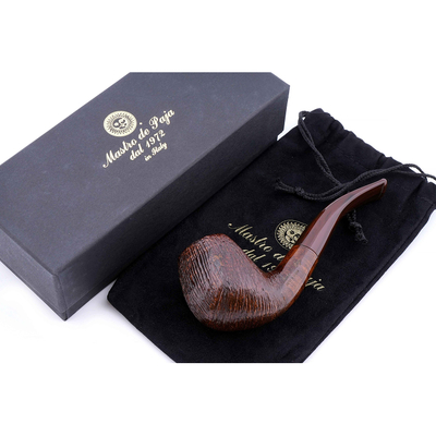 Курительная трубка Mastro de Paja Pettinata Classica, без фильтра M121-4 вид 6