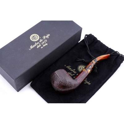 Курительная трубка Mastro de Paja Pettinata Classica, без фильтра M121-5 вид 6