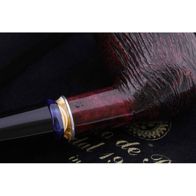 Курительная трубка Mastro de Paja Pettinata Classica с цветным кольцом, без фильтра M451-4 вид 4