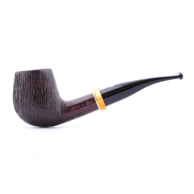 Курительная трубка Mastro de Paja Pettinata Classica с цветным кольцом, без фильтра M451-5 вид 1