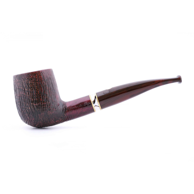 Курительная трубка Mastro de Paja Pettinata Classica с цветным кольцом, без фильтра M451-6 вид 1