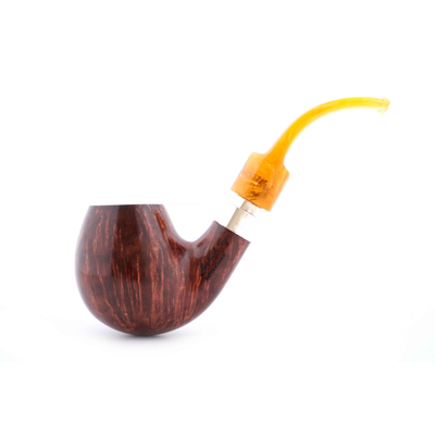 Курительная трубка Mastro de Paja Unica Ciocco, Amber 9 мм M002 вид 1