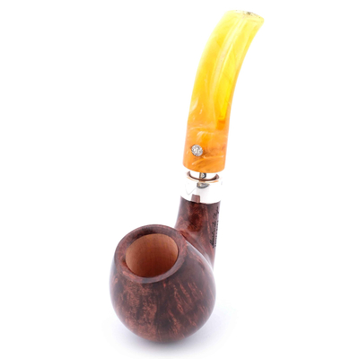 Курительная трубка Mastro de Paja Unica Ciocco, Amber 9 мм M002 вид 2