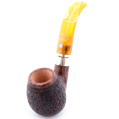 Курительная трубка Mastro de Paja Unica Ciocco, Amber 9 мм M262-1 вид 3