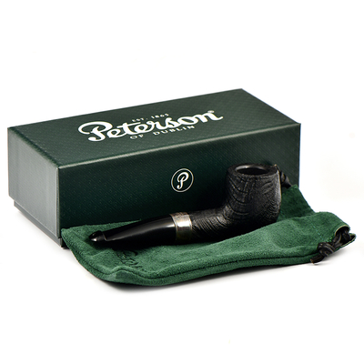 Курительная трубка Peterson 160th Anniversary - (Black) SandBlast - pat. OB P-Lip, без фильтра вид 7