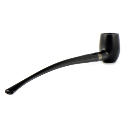 Курительная трубка Peterson Churchwarden - Ebony Barel Silver, без фильтра вид 3