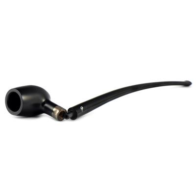 Курительная трубка Peterson Churchwarden - Ebony Barel Silver, без фильтра вид 6