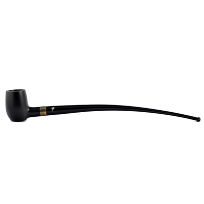 Курительная трубка Peterson Churchwarden - Ebony Barel Silver, без фильтра вид 1