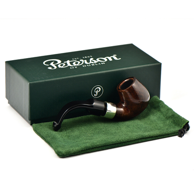 Курительная трубка Peterson De Luxe System Dark Smooth 20s P-Lip, без фильтра вид 7