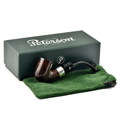 Курительная трубка Peterson De Luxe System Dark Smooth 8s P-Lip, без фильтра вид 7