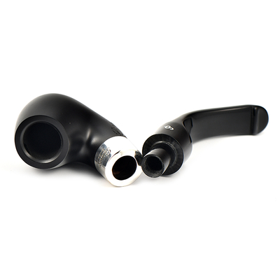 Курительная трубка Peterson De Luxe System Ebony 12.5 P_Lip, 9 мм вид 6