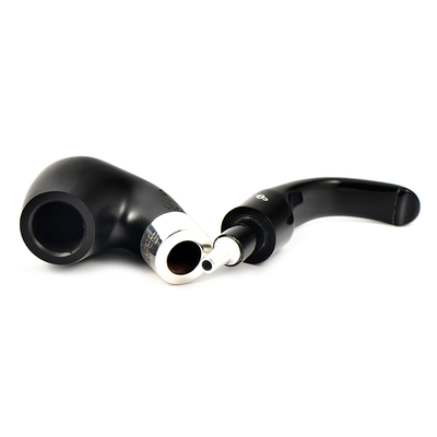 Курительная трубка Peterson De Luxe System Ebony 12.5 P_Lip, без фильтра вид 3