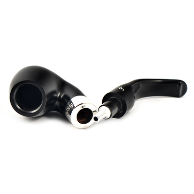 Курительная трубка Peterson De Luxe System Ebony 20s P-Lip, без фильтра вид 2