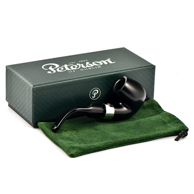 Курительная трубка Peterson De Luxe System Ebony 20s P-Lip, без фильтра вид 7