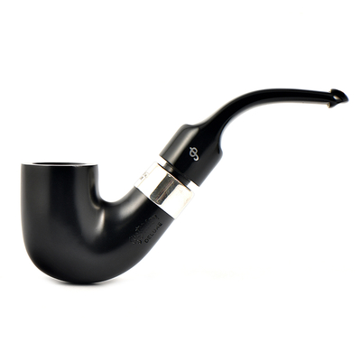 Курительная трубка Peterson De Luxe System Ebony 8s P-Lip, 9 мм вид 1