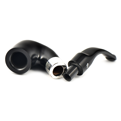 Курительная трубка Peterson De Luxe System Ebony 8s P-Lip, 9 мм вид 3
