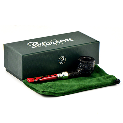 Курительная трубка Peterson Dracula Spigot SandBlast 608, без фильтра вид 7