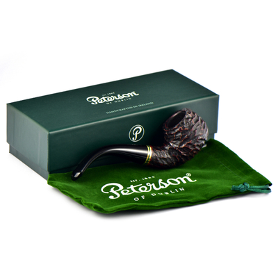 Курительная трубка Peterson Emerald Rustic 03 P-Lip, 9 мм вид 7