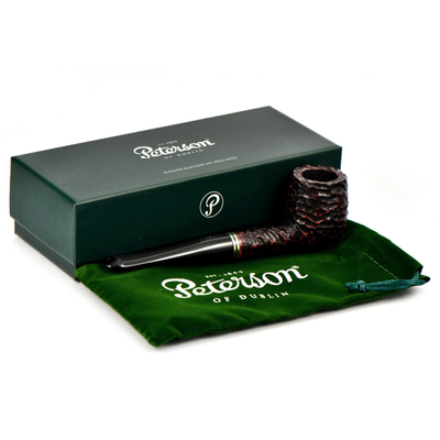 Курительная трубка Peterson Emerald Rustic 06 P-Lip, 9 мм вид 7