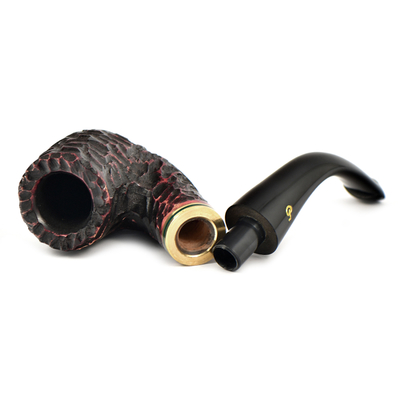 Курительная трубка Peterson Emerald Rustic 338 P-lip, 9 мм вид 5