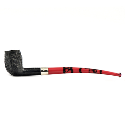 Курительная трубка Peterson Halloween 2024 Dracula SandBlast Bent Billiard, без фильтра вид 1