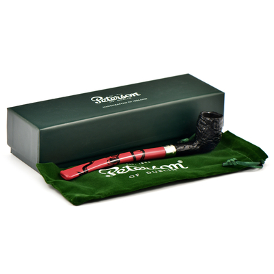 Курительная трубка Peterson Halloween 2024 Dracula SandBlast Bent Billiard, без фильтра вид 7